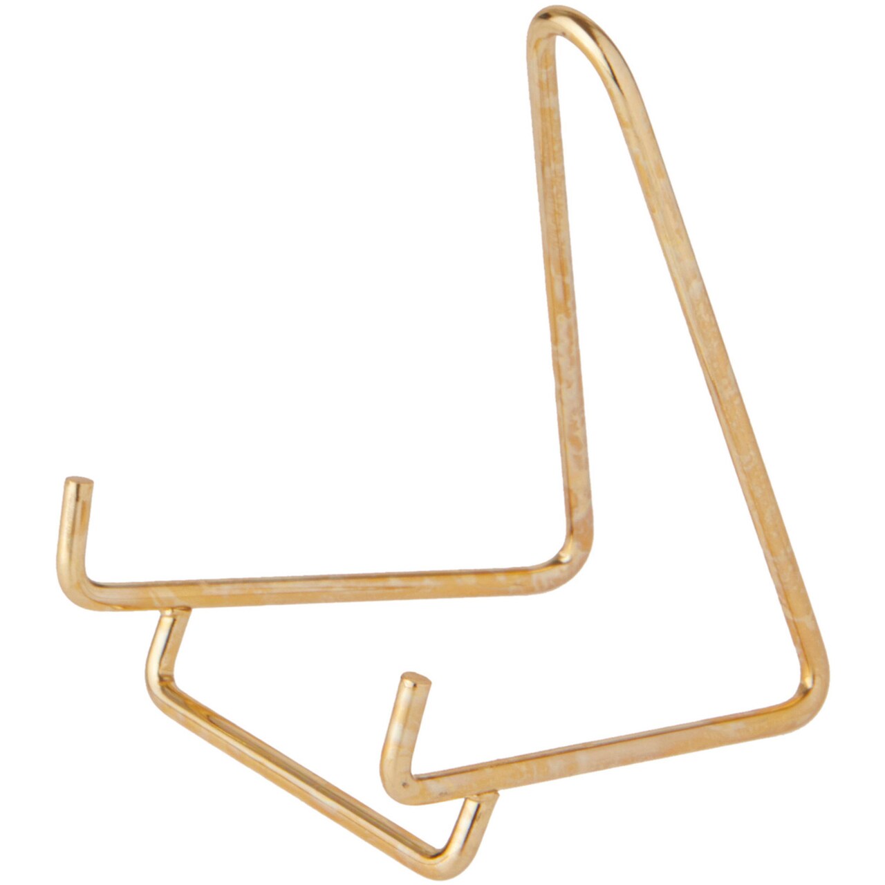 Bard's Gold-toned Wire Easel Stand, 3" H x 2.5" W x 2.5" D